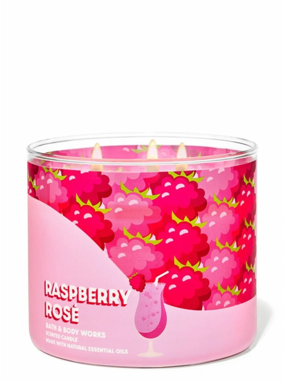 Bath & Body Works Raspberry Rose 3-Wick Scented Candle